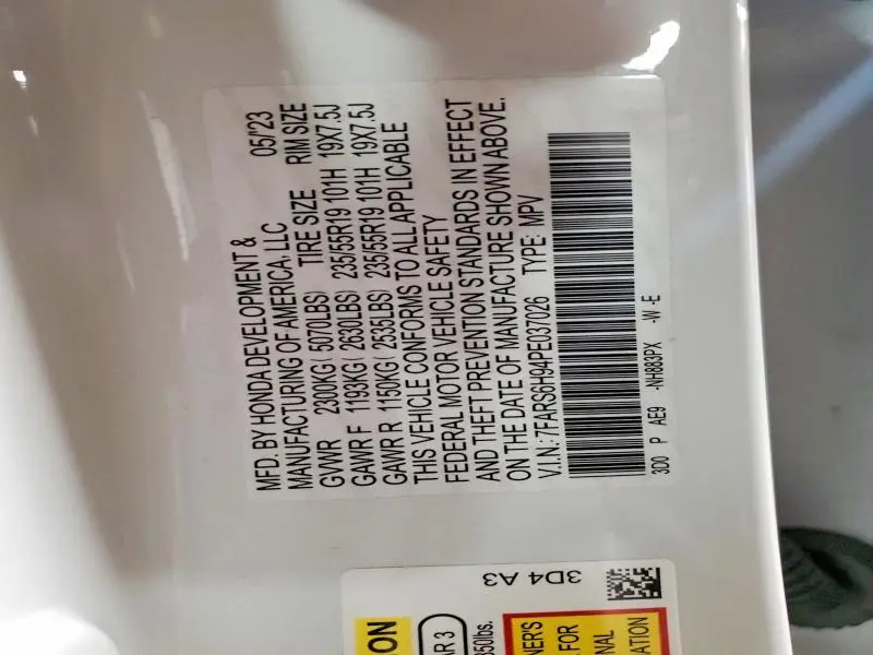 2023 HONDA CR-V SPORT TOURING  