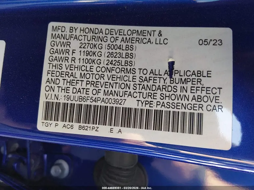 2023 ACURA TLX A-SPEC PACKAGE