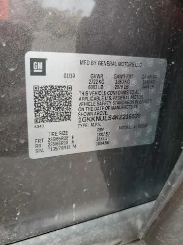 2019 GMC ACADIA SLT-1  