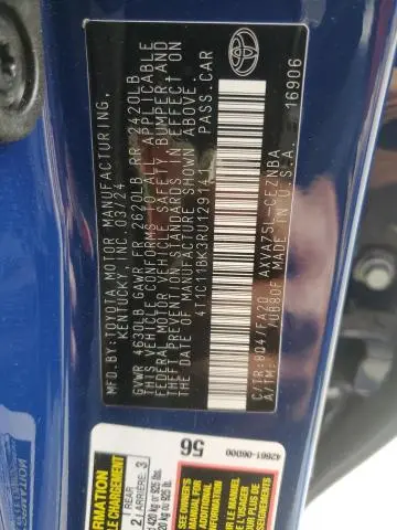 2024 TOYOTA CAMRY LE  