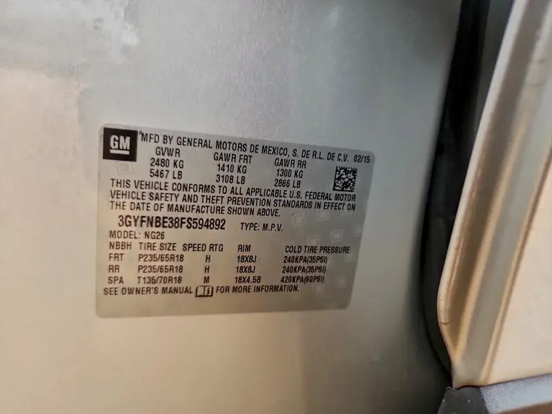 2015 CADILLAC SRX LUXURY COLLECTION  