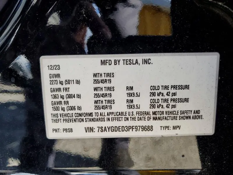 2023 TESLA MODEL Y   