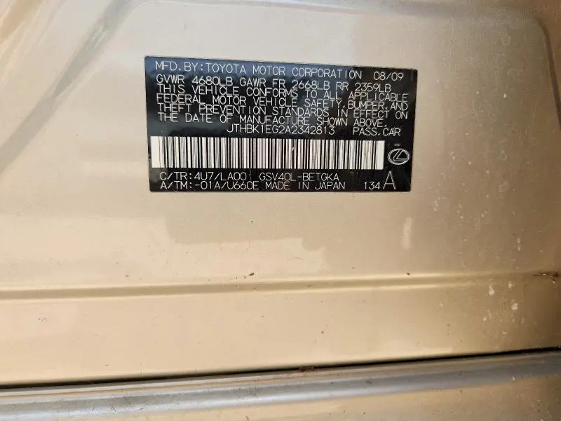 2010 LEXUS ES 350  