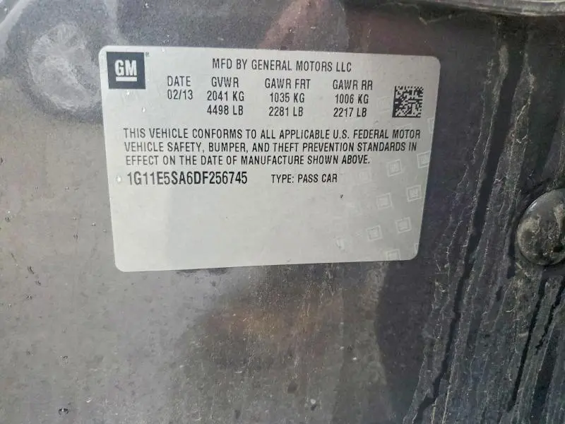 2013 CHEV MALIBU 2LT  