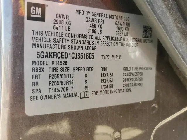 2012 BUICK ENCLAVE 