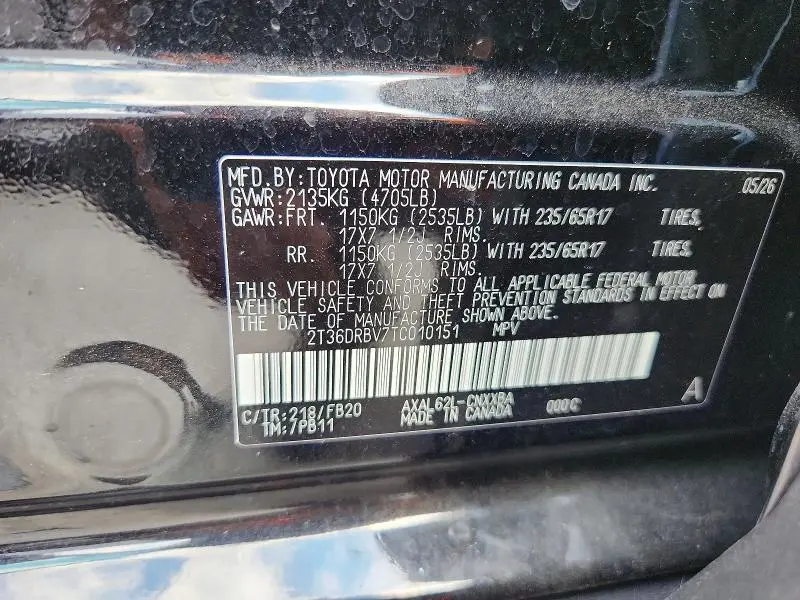 2026 TOYOTA RAV4 LE  