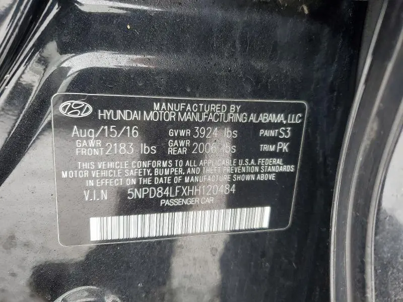 2017 HYUNDAI ELANTRA SE  