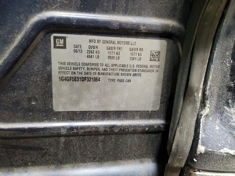 2013 BUICK LACROSSE PREMIUM  