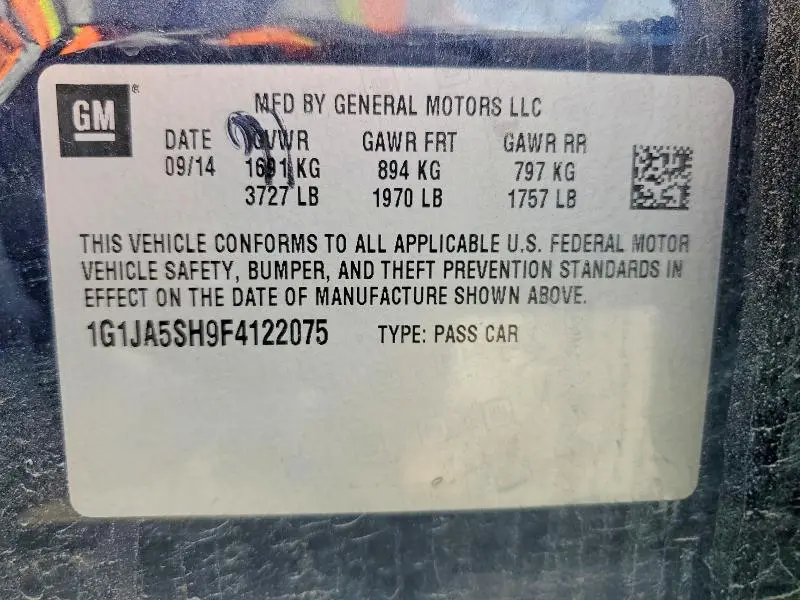 2015 CHEVROLET SONIC LS  