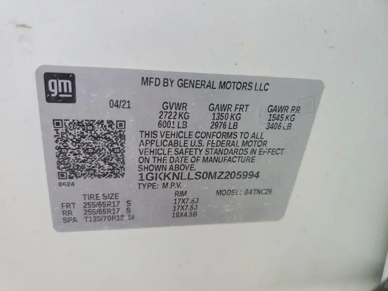 2021 GMC ACADIA AT4  