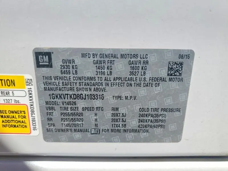 2016 GMC ACADIA DENALI  