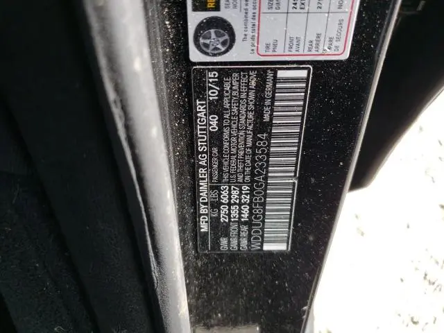 2016 MERCEDES-BENZ S 550 4MATIC  