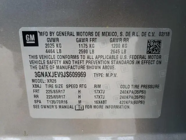 2018 CHEVROLET EQUINOX LT  