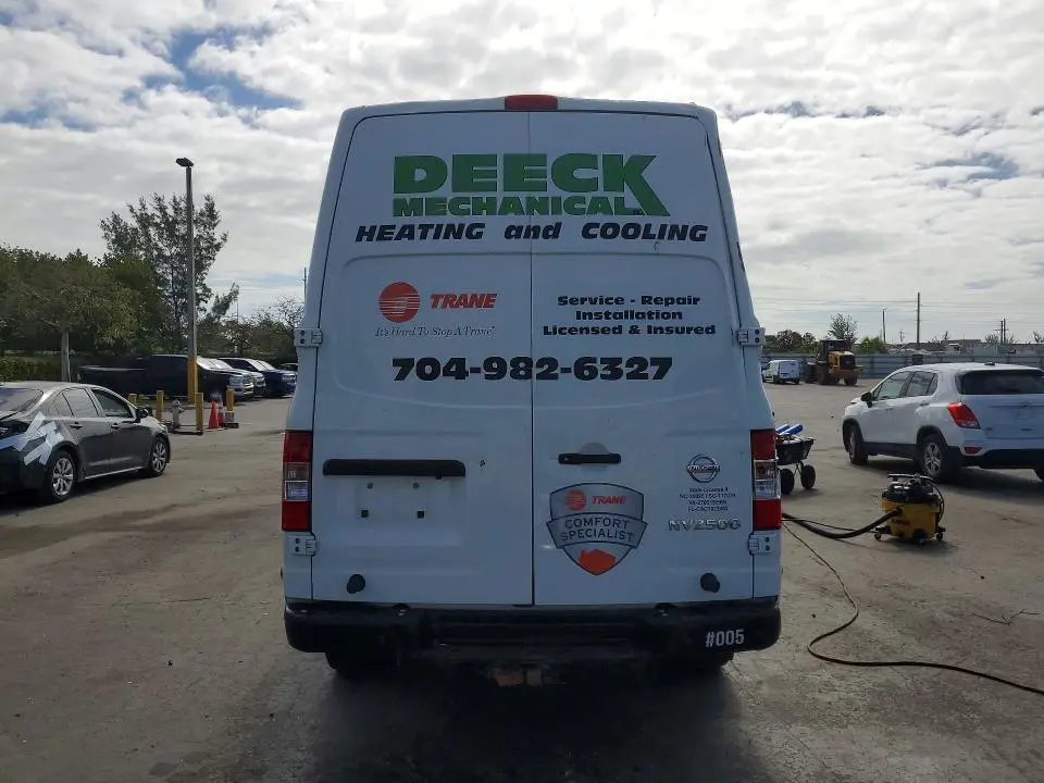 2019 NISSAN NV 2500 CARGO- PRI FLEET- CK ENG LT ON