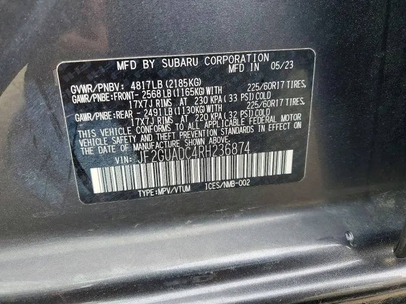 2024 SUBARU CROSSTREK PREMIUM  