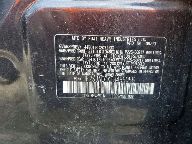 2014 SUBARU FORESTER 2.5I PREMIUM  
