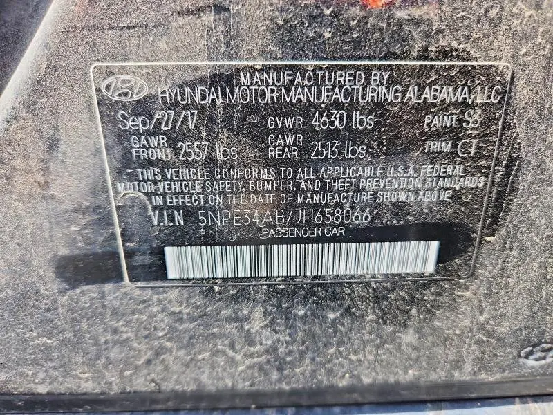 2018 HYUNDAI SONATA SPORT 2.0T  