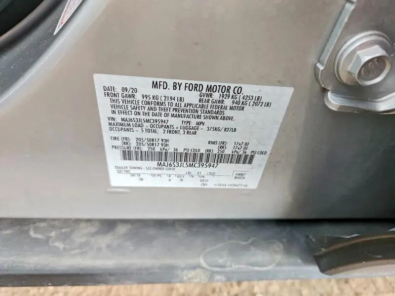 2021 FORD ECOSPORT SES  