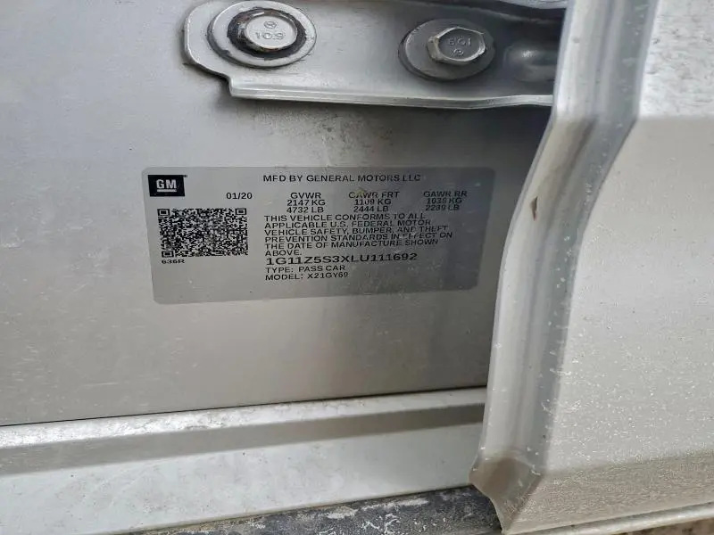 2020 CHEVROLET IMPALA LT  