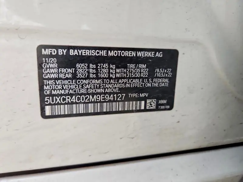 2021 BMW X5 SDRIVE 40I  