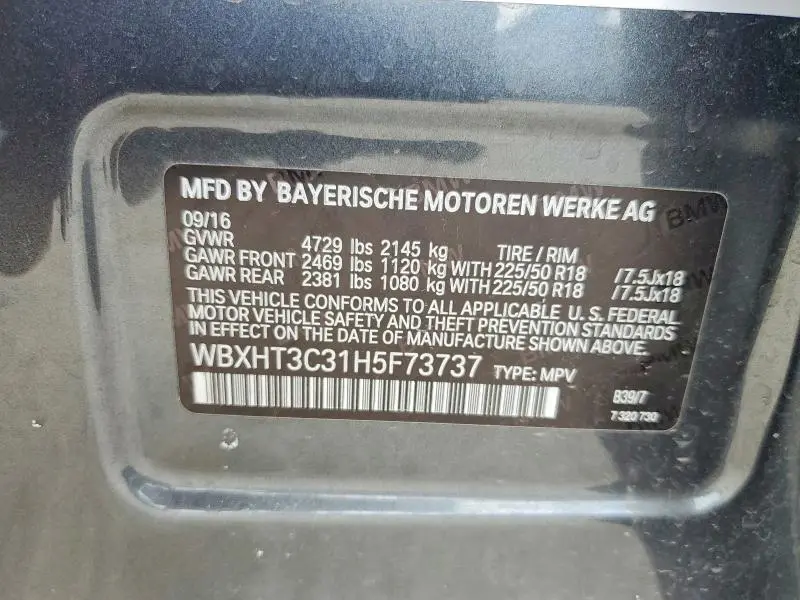 2017 BMW X1 XDRIVE28I  