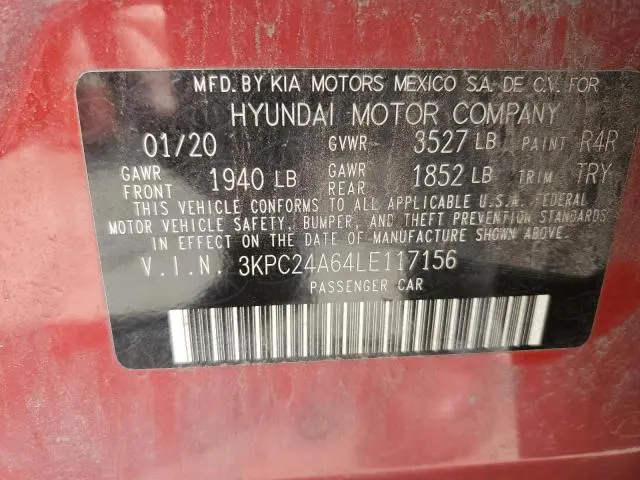 2020 HYUNDAI ACCENT SE