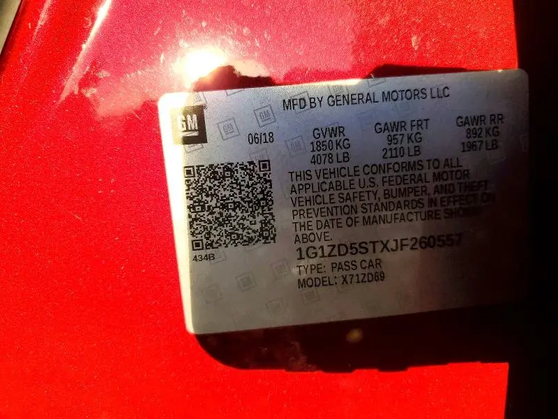 2018 CHEVROLET MALIBU LT  