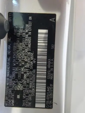 2011 TOYOTA HIGHLANDER LIMITED  