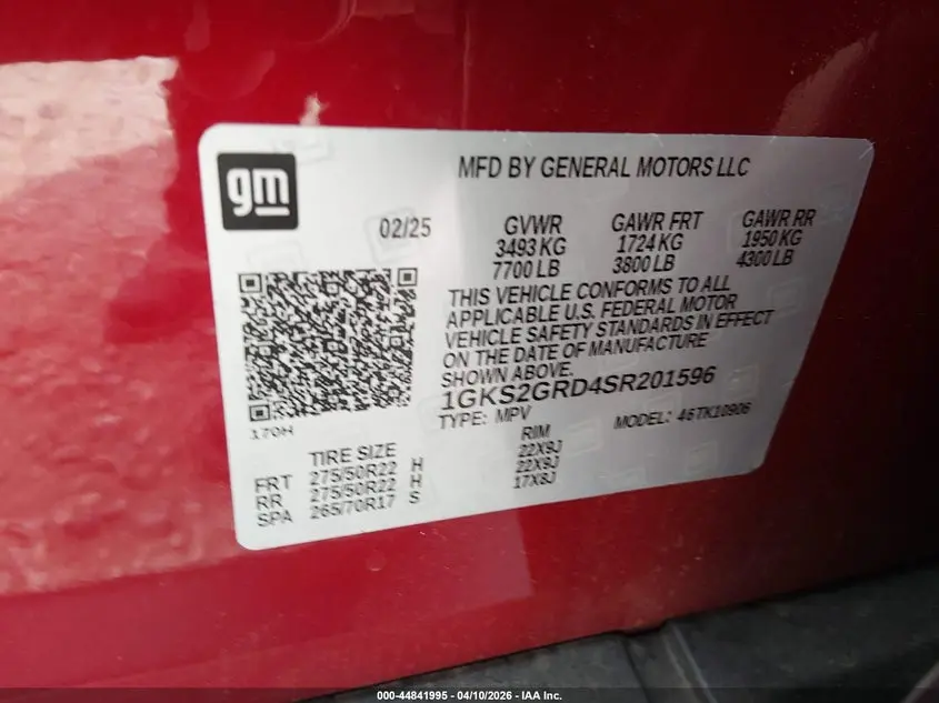 2025 GMC YUKON XL 4WD ELEVATION