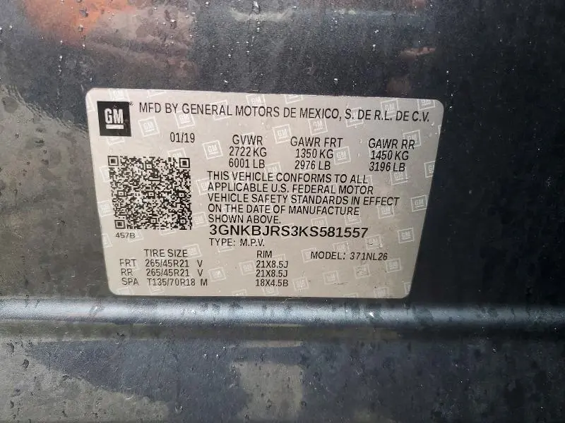 2019 CHEVROLET BLAZER RS  