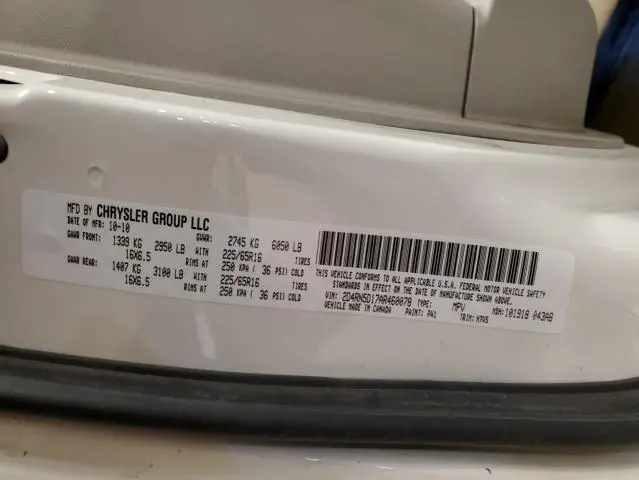 2010 DODGE GRAND CARAVAN SXT  