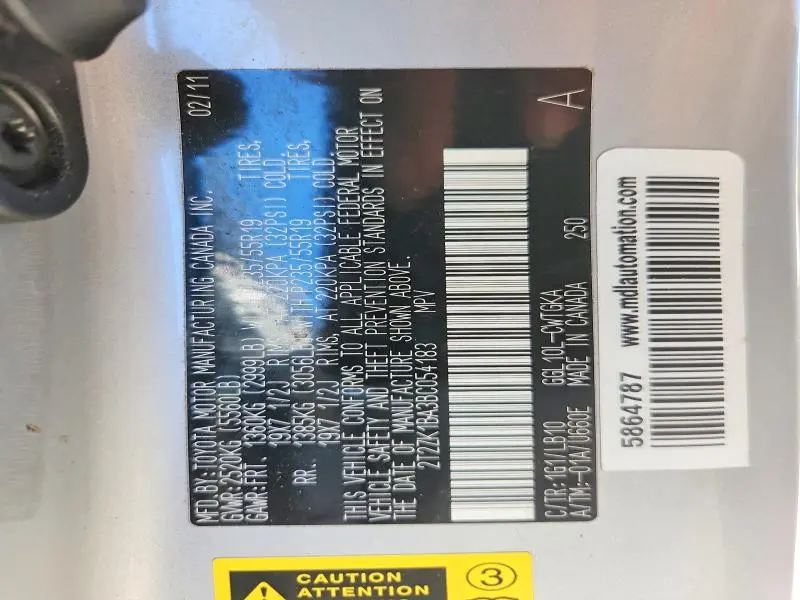 2011 LEXUS RX 350 BASE  