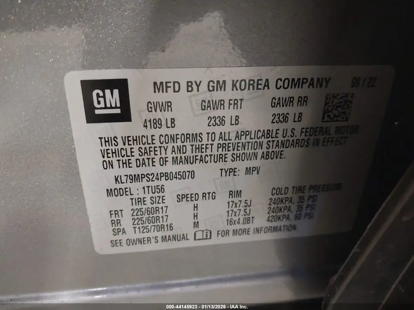 2023 CHEVROLET TRAILBLAZER FWD LT