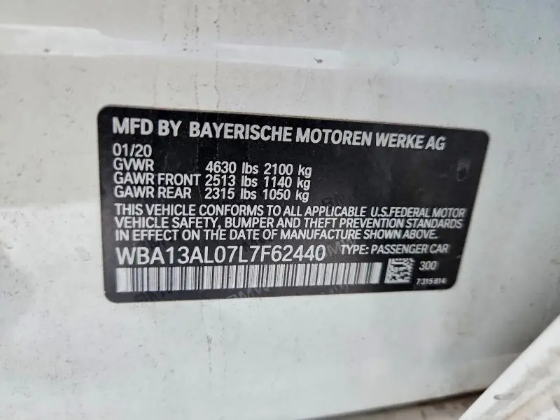 2020 BMW M235XI   