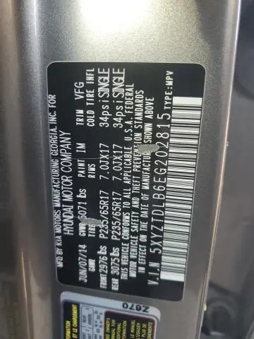 2014 HYUNDAI SANTA FE SPORT   