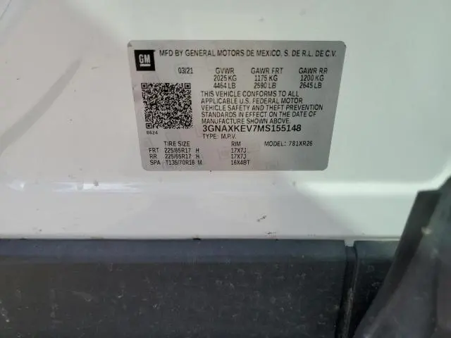 2021 CHEVROLET EQUINOX LT