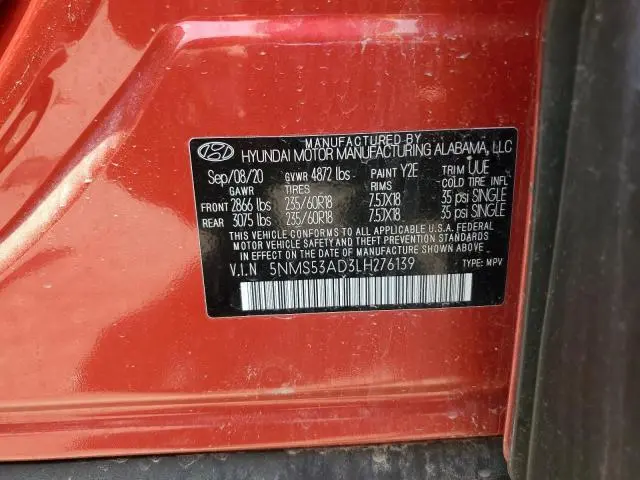 2020 HYUNDAI SANTA FE LIMITED  