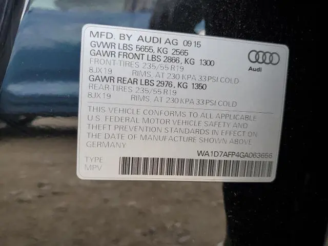 2016 AUDI Q5 PREMIUM PLUS S-LINE  