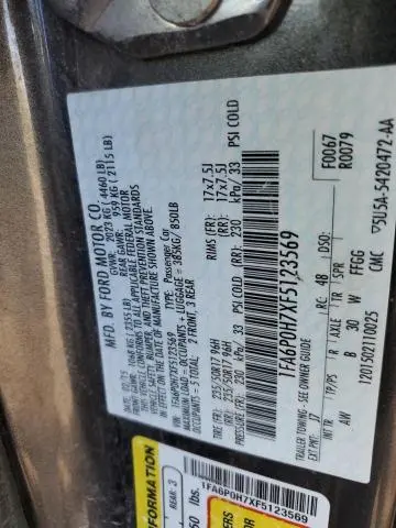 2015 FORD FUSION SE  