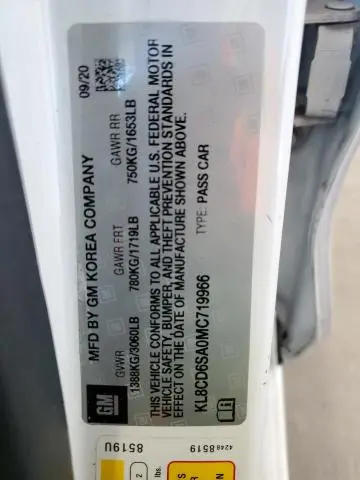 2021 CHEVROLET SPARK 1LT