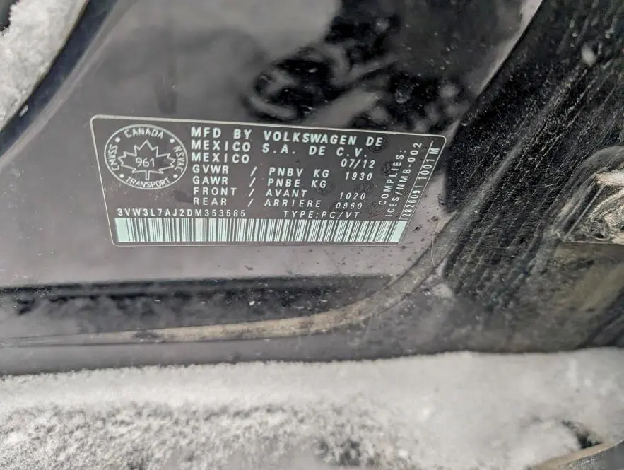 2013 VOLKSWAGEN JETTA TDI  