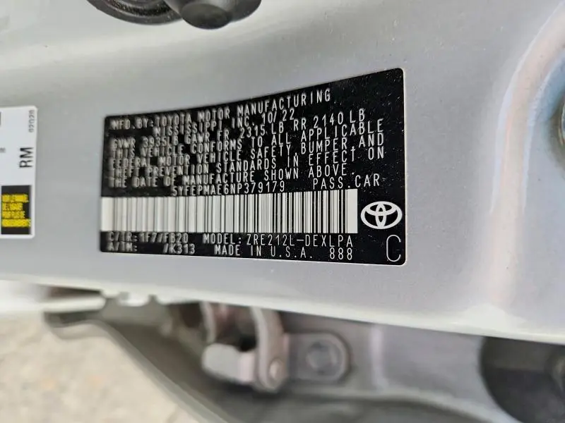 2022 TOYOTA COROLLA LE  