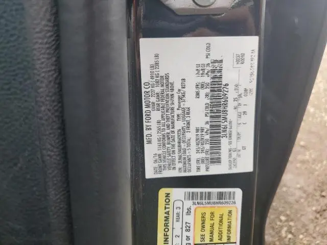 2017 LINCOLN MKZ HYBRID RESERVE  