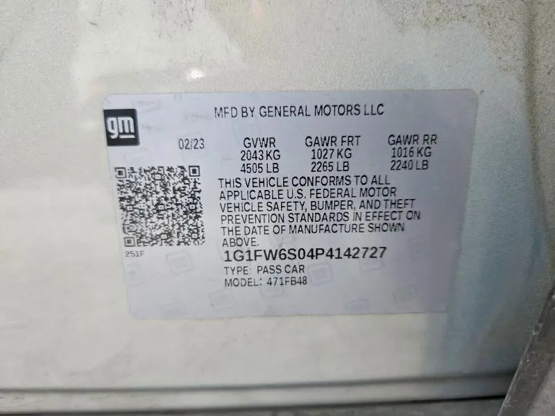 2023 CHEVROLET BOLT EV 1LT  