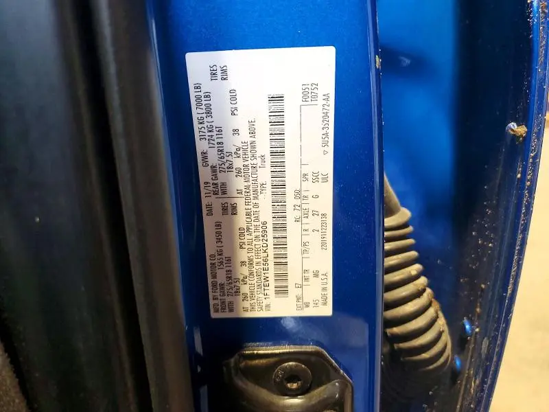 2020 FORD F150 SUPERCREW  