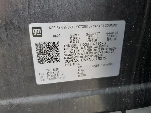 2022 CHEVROLET EQUINOX LT  