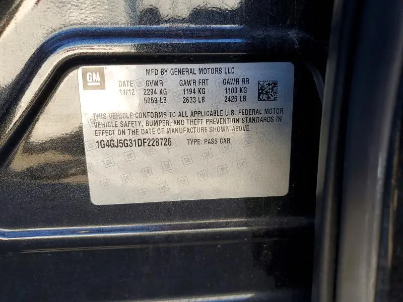 2013 BUICK LACROSSE TOURING  