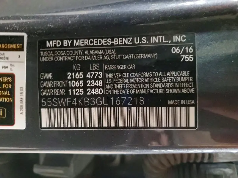 2016 MERCEDES-BENZ C 300 4MATIC  