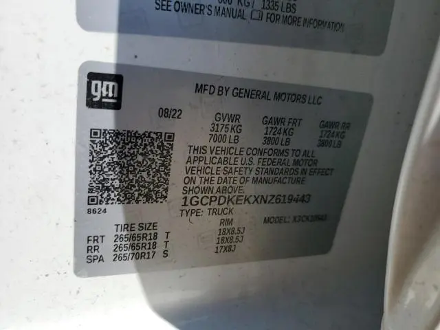 2022 CHEVROLET SILVERADO K1500 LT-L  