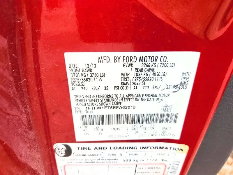 2014 FORD F150 SUPERCREW  